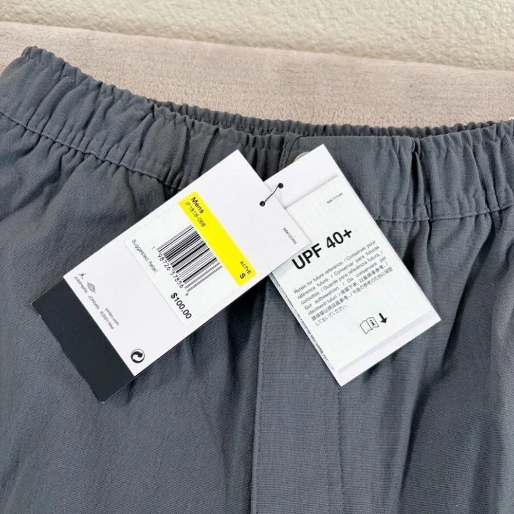 Jordan‎ Flight Essentials Pants in Iron Grey Men Small Elastic Waist NWT $100
